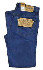 Jeans Uomo da Lavoro In Cotone Dritto Robusto Forte Resistente Pantalone Denim