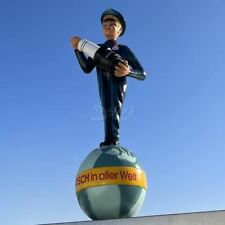Figura BOSCH hombre bujía 175 cm globo terráqueo coche taller gasolinera FIGURA PUBLICITARIA