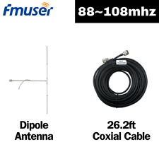 Antena FM dipolo profesional Fmuser 1/2 onda para transmisor fm para transmisiones