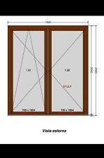 finestre in pvc su misura Bianco, Rovere, Noce, Mogano, custom made pvc windows