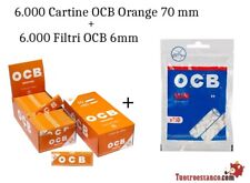 6.000 Cartine OCB Orange 70 mm + 6.000 Filtri OCB 6mm