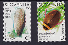 Eslovenia Europa CEPT 2024 MNH serie fauna y flora submarina