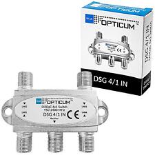 Interruptor digital DiSEqC Opticum SAT LNB 4x1 4/1 41 in switch Full HDTV SKY 3D 4K
