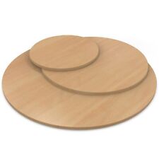 Mesa redonda placa de madera de haya blanca decoración aglomerado mesa de comedor