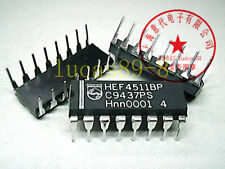 10 PIEZAS HEF4511BP DIP16 HEF4511 CD4511BE BCD a 7 segmentos pestillo/decodificador/controlador 