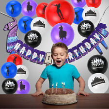 16x New Gaming Theme Party Decorations Set include Balloon Happy Birthday Banner