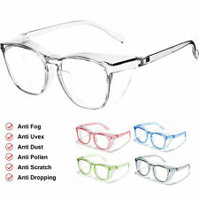 Gafas de seguridad antiniebla gafas cuadradas gafas de bloqueo de luz azul para mujeres hombres