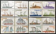 Canada Stamp Series - 1975 - 78, Ships of Canada, Se-Tenant Block, MNH