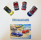 SMART MERCEDES CARS COMPLETE SET WITH ALL PAPERS KINDER SURPRISE EGG TOYS 2004