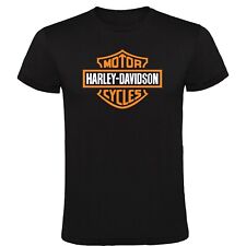 Camiseta Negra Harley Davidson Logo