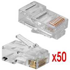 50 x Clavijas Conector RJ45 CAT.5E para Cable de Red Ethernet para #2 Ociodual