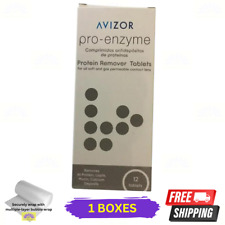 1 X Avizor Pro-Enzyme Protein Removedor Tabletas Lentes de Contacto Suaves años 12