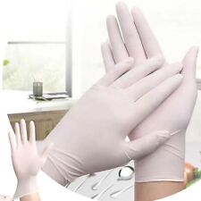 Basic Nitrile Exam Gloves 5.5 Heavy Duty Powder Clean Disposable Glove White