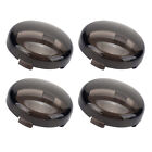 4pcs Smoked Turn Signal Light Lens Covers For Harley Touring Road Electra Glide