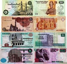EGITTO - Egypt Lotto 4 banconote 50p/1/5/10 pounds FDS - UNC