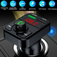 Cargador Bluetooth dual USB adaptador coche transmisor FM coche radio reproductor de MP3