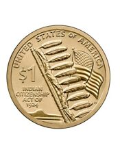 Dólar 2024 nativo americano (Sacagawea) ceca D en calidad sin circular. 