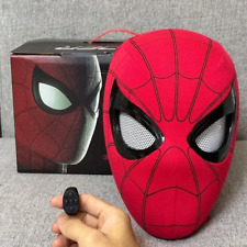 Máscara Spiderman con Anillo Control Remoto Cierre de Ojos Parpadeantes Casco Juegos con disfraces