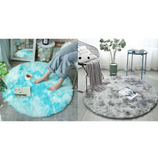 Alfombra redonda alfombras para decoración de sala de estar habitación de niños alfombras largas de felpa dormitorio Ma _cu