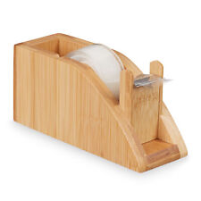 Rodillo de mesa dispensador de cinta de bambú 25 mm rodillo de película adhesiva dispensador de pegamento rodillo