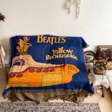 Manta informal de tapiz tejido submarino amarillo de The Beatles envío rápido nuevo con etiquetas