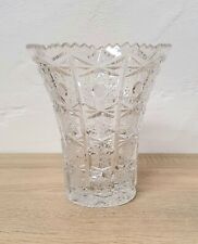 Rogaska Crystal Vase Hob Star Vase Vintage hecho a mano coleccionista raro