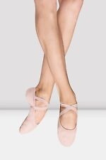 Zapatos de ballet Pink Bloch Performa de lona elástica suela dividida - todas las tallas
