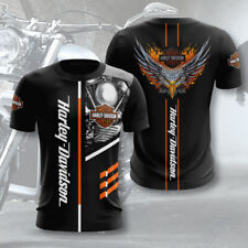 Harley Davidson moto motor moto motivo streetwear camiseta deporte manga corta