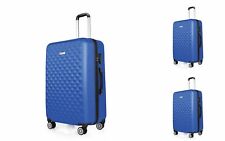 Juego de maletas rígidas Trolley Maleta 360 grados Sistema de ruedas Mid Azul 