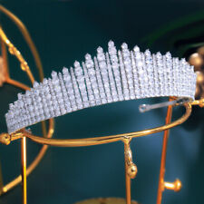 Diadema de cristal perla tiara con diadema de boda novia tenis graduación fiesta graduación