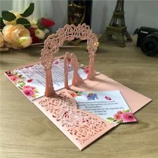 18X13cm Wedding Invitation 3D Invite Card Laser cut Greeting Cards Wedding