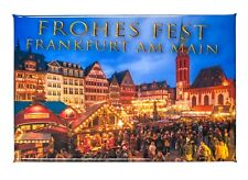 Frohes Fest, Frankfurt am Main, imán, recuerdo.  ¡Hecho en Alemania!