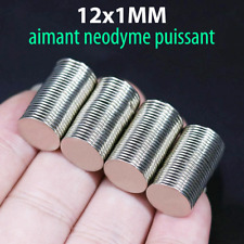 Lot 12mm x 1mm Aimant Frigo Neodyme Neodium Disque Rond Fort Strong Magnet 12x1