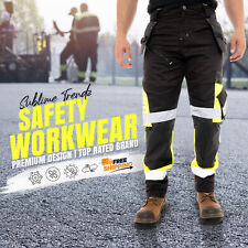 Pantalones de trabajo informales de carga de combate de trabajo de alta resistencia varios bolsillos Hi Vis ropa de trabajo