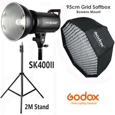 Kits de flash de estudio Godox SK400II 2.4G 400Ws + 95 cm rejilla Bowens caja suave + trípode 