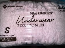 Ropa interior desechable para incontinencia Members Mark para mujer talla pequeña rosa 24 quilates