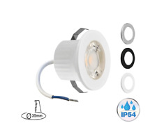 LED Minispot 3W miniluz punto de montaje foco de montaje incl. 3 cubiertas IP54 230V