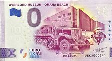 BILLET 0 EURO OVERLORD MUSEUM OMAHA BEACH FRANCE 2024 NUMERO DIVERS