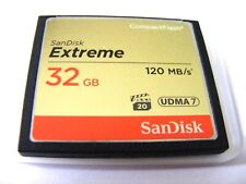 .. 32 GB Compact Flash Extreme UDMA 7 120 MB/s (32 GB CF Card) SanDisk usado