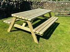 Banco/mesa de picnic de madera, banco de pub de alta resistencia, juego de mesa y banco de picnic