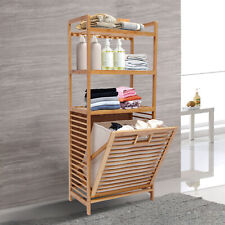 Cesta de bambú para almacenamiento de lavandería cesta de ropa organizadora de baño estante hogar