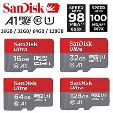 Tarjeta de memoria SanDisK 16GB 32GB 64GB 128GB Ultra TF Micro SD SDXC 98 MB/S