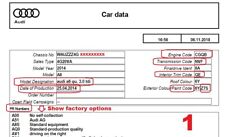 VIN decoder that will show factory options Audi VW Seat Skoda