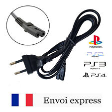 Cable alimentation / cordon secteur AC Sony Playstation PS1 PS2 PS3 PS4 embout 8