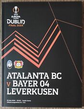 Programa UEFA Europa League Final 22.5.2024 Atalanta BC - Bayer 04 Leverkusen