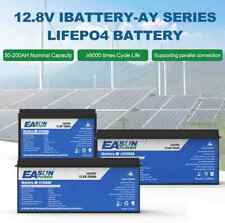 EASUN 100Ah 200AH Solar LiFePO4 Batería 12V Litio Batería BMS 6000+Ciclo