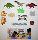 DINOSAURS COMPLETE SET 3 FIGURES WITH PAPERS KINDER JOY SURPRISE EGG TOYS 2020