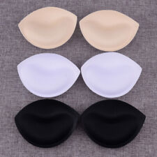 2x Sewing In Push Up Bra Cup Foam Pad Insert Removable Dressmaking 3 Colors zy