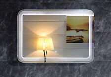Diseño Iluminación LED Espejo de baño GS086 Espejo de luz Espejo de pared Interruptor táctil 