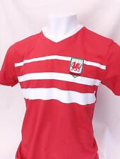 Camiseta deportiva Cymru Gales para hombre con cuello en V de algodón puro soporte no oficial nueva